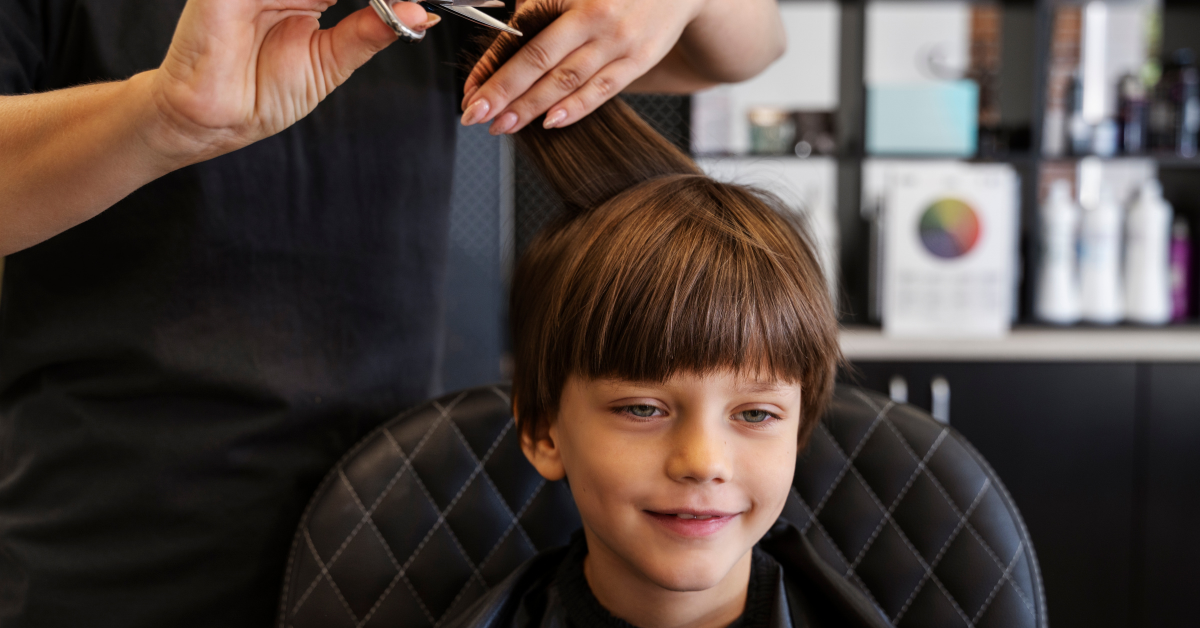Detský strih u barbera