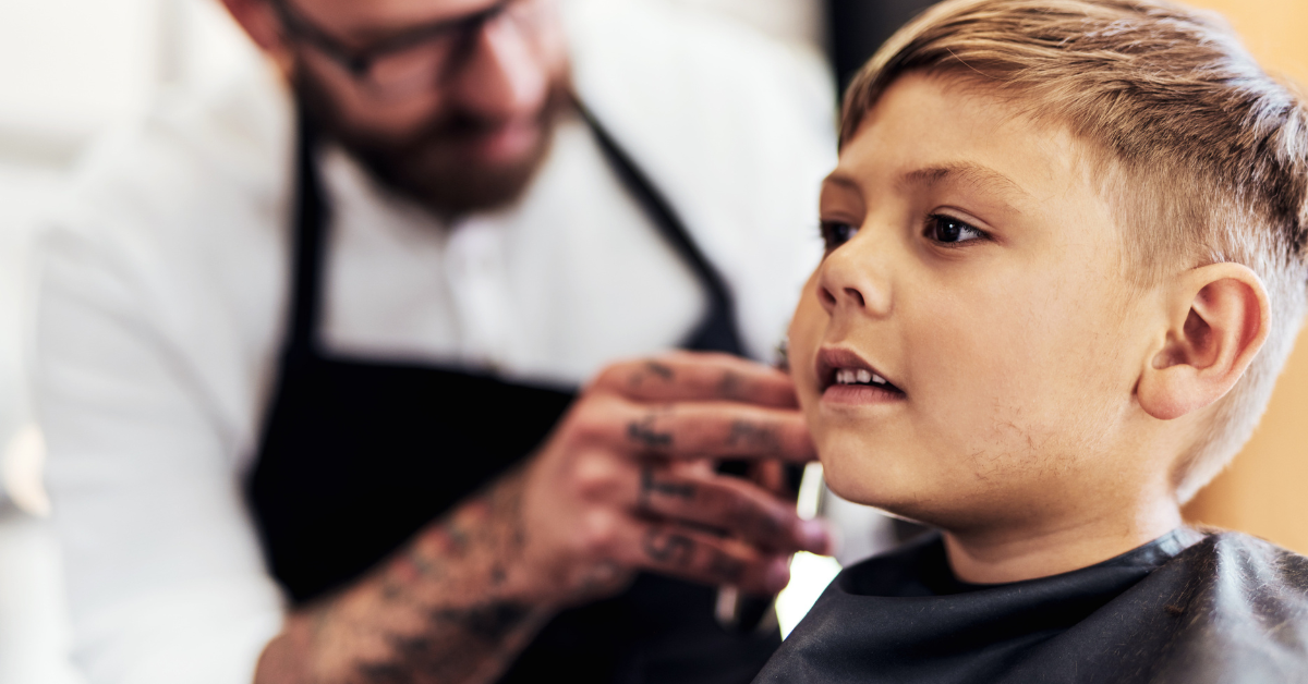 Detský strih u barbera